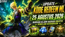 Kode Redeem ML 25 Agustus 2026 Terbaru, Cek Hadiah Gratis Sebelum Kuota Habis. (Foto: mobilelegends)