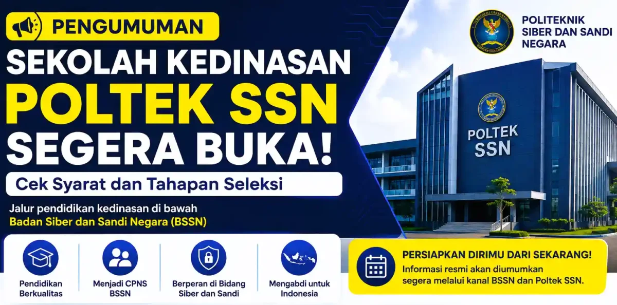 Sekolah Kedinasan Poltek SSN Segera Buka, Cek Syarat dan Tahapan Seleksi. (Foto: AI)