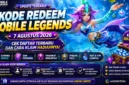 Kode Redeem ML 7 Agustus 2026 Terbaru, Cek Daftar dan Cara Klaim Hadiahnya. (Foto: mobilelegends)