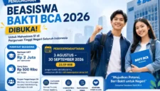 Beasiswa Bakti BCA 2026 Dibuka, Ada Bantuan UKT Rp2 Juta per Semester. (Foto: AI)