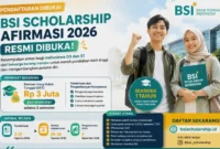 BSI Scholarship Afirmasi 2026 Resmi Dibuka, Mahasiswa D3-S1 Bisa Dapat UKT Rp3 Juta. (Foto: AI)