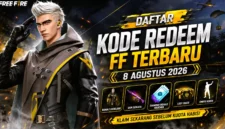 Kode Redeem FF 8 Agustus 2026 Resmi Rilis, Buruan Klaim Bundle dan Skin Gratis Sebelum Kuota Habis. (Foto: ff.garena)