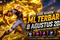 Kode Redeem ML Terbaru 8 Agustus 2026 Resmi Rilis, Klaim Diamond, Skin, dan Fragment Gratis. (Foto: mobilelegends)