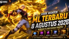 Kode Redeem ML Terbaru 8 Agustus 2026 Resmi Rilis, Klaim Diamond, Skin, dan Fragment Gratis. (Foto: mobilelegends)