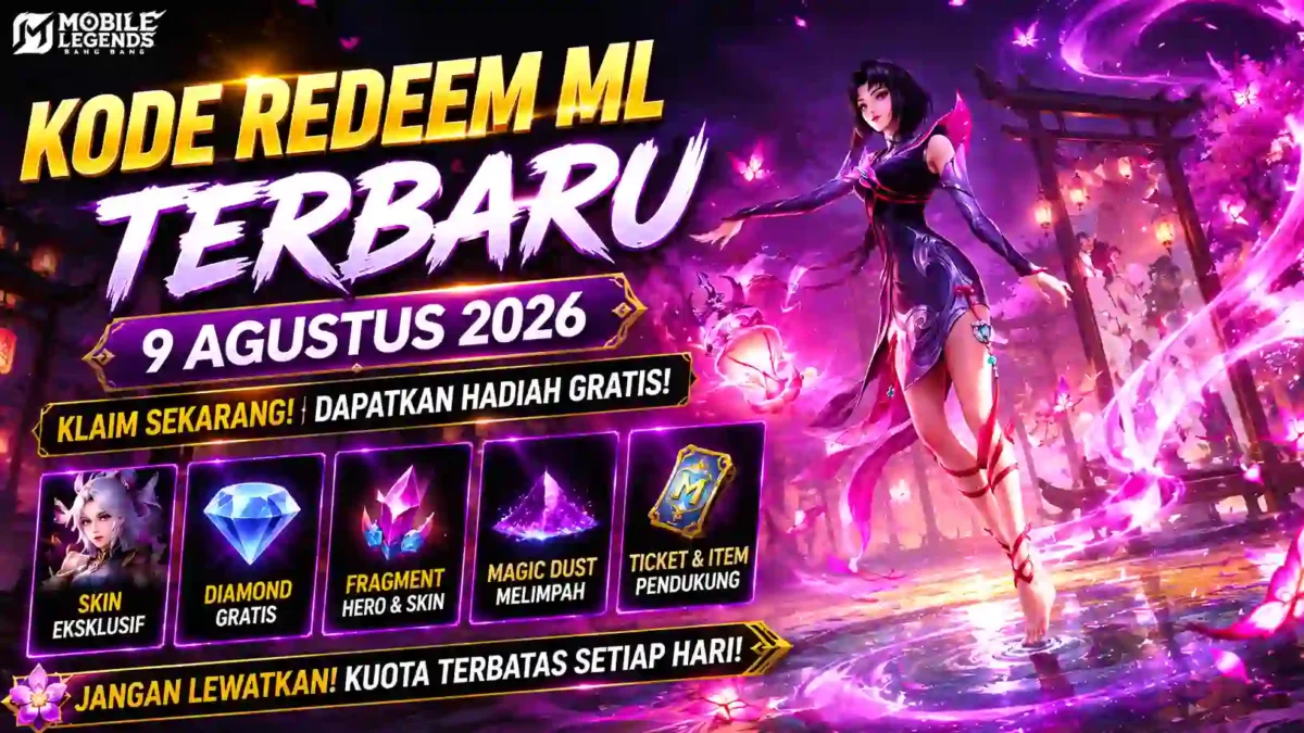 Moonton Bagikan Kode Redeem ML Terbatu 9 Agustus 2026, Buruan Klaim Hadiahnya. (Foto: mobilelegends)