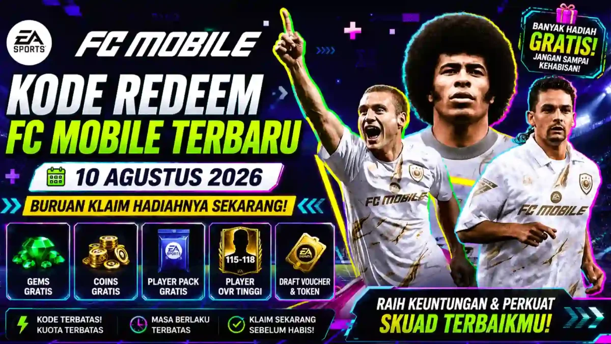 FC Mobile Hari Ini Banjir Hadiah, Kode Redeem Terbaru 10 Agustus 2026 Sudah Tersedia. (Foto: bluestacks)
