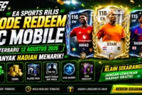 EA Sports Rilis Kode Redeem FC Mobile Terbaru 12 Agustus 2026, Banyak Hadiah Menarik. (Foto: ligagame)