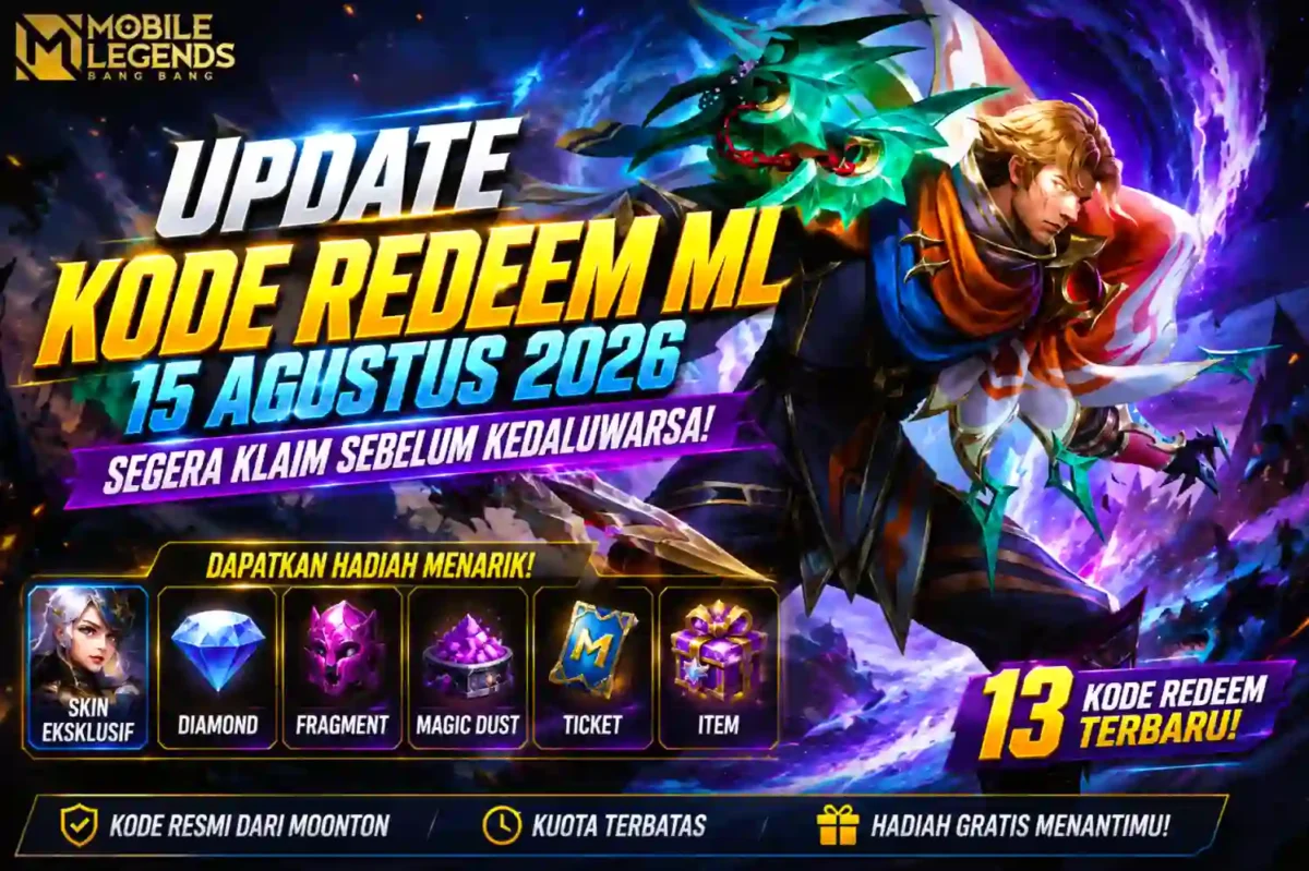 13 Kode Redeem ML 15 Agustus 2026, Segera Klaim Hadiah Gratis. (Foto: mobilelegends)