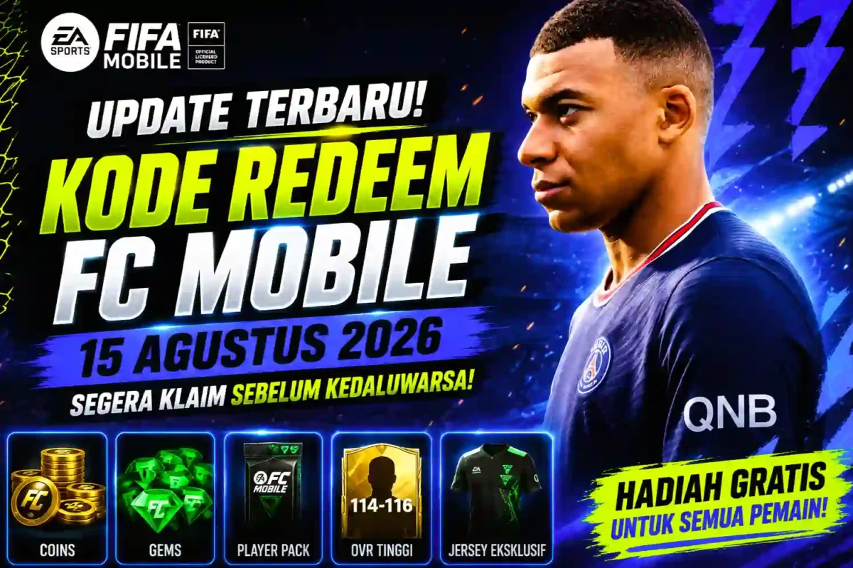 22 Kode Redeem FC Mobile 15 Agustus 2026, Klaim Gems dan Player Pack. (Foto: ea)