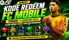 Kode Redeem FC Mobile Hari Ini 16 Agustus 2026, Cek Hadiahnya Sekarang. (Foto: gamebrott)