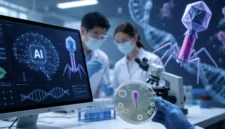 Ilmuwan Berhasil Rancang Virus Menggunakan AI, Terobosan Baru atau Ancaman? (Foto: DALL·E 3/fin)