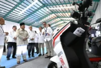Pemerintah Siapkan Skema Tukar Tambah Motor Bensin ke Motor Listrik dengan DP 0%. (Foto: JAWA POS/pontianakpost.jawapos)