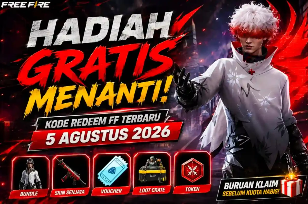 Hadiah Gratis Menanti! Buruan Cek Kode Redeem FF Terbaru 5 Agustus 2026. (Foto: ff.garena)