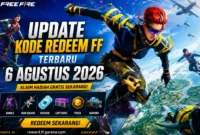 Kode Redeem FF Terbaru 6 Agustus 2026, Cek Daftar dan Cara Klaim Hadiahnya. (Foto: ff.garena)