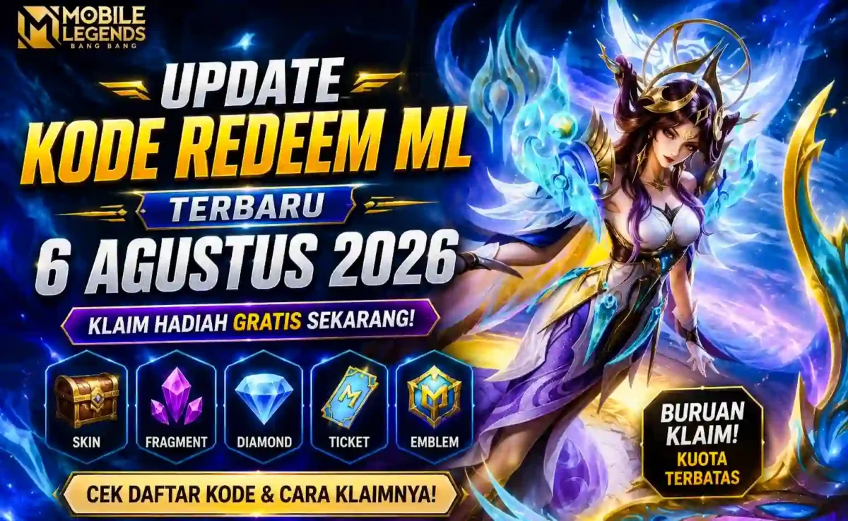 Kode Redeem ML Terbaru 6 Agustus 2026, Cek Daftar dan Cara Klaim Hadiahnya. (Foto: mobilelegends)