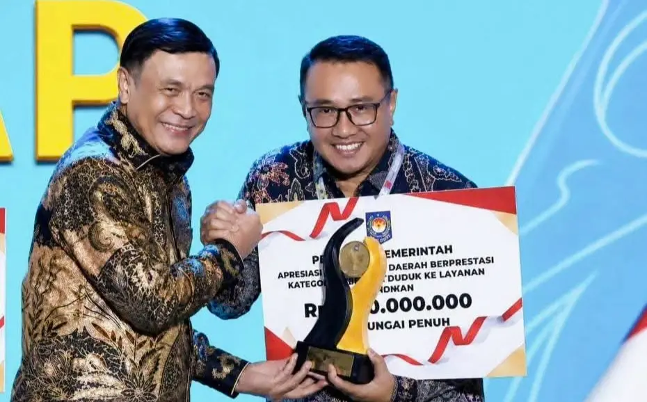 Sungai Penuh Raih Penghargaan Terbaik II Akses Pendidikan Tingkat Sumatera, Dapat Insentif Rp1,5 Miliar. (Foto: adainfohitz)