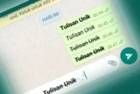 Cara Membuat Tulisan Unik di WhatsApp Tanpa Aplikasi, Lengkap 15 Trik. (Foto: bagitekno)