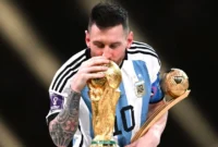 Lionel Messi Pensiun dari Timnas Argentina, Javier Milei Beri Penghormatan. (Foto: AFP/KIRILL KUDRYAVTSEV/kompas)