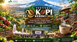 Festival Kopi Kerinci 2026 Segera Digelar, Usung Tema “Kopi Kerinci Tanah Surga Menuju Panggung Kopi Dunia”. (Gambar: Ilustrasi AI)