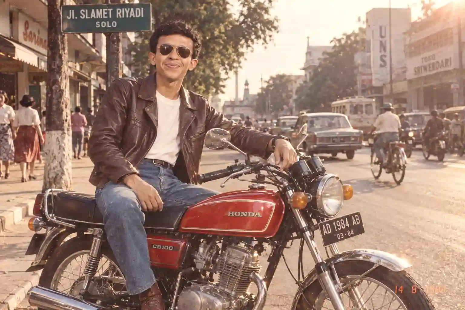 Prompt foto 80-an ChatGPT motor klasik