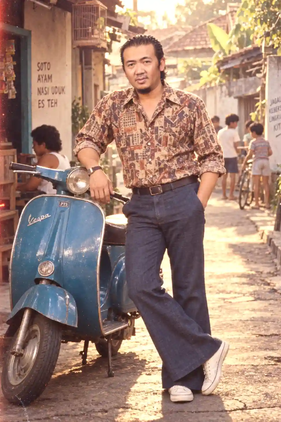 Prompt foto 80-an ChatGPT motor klasik