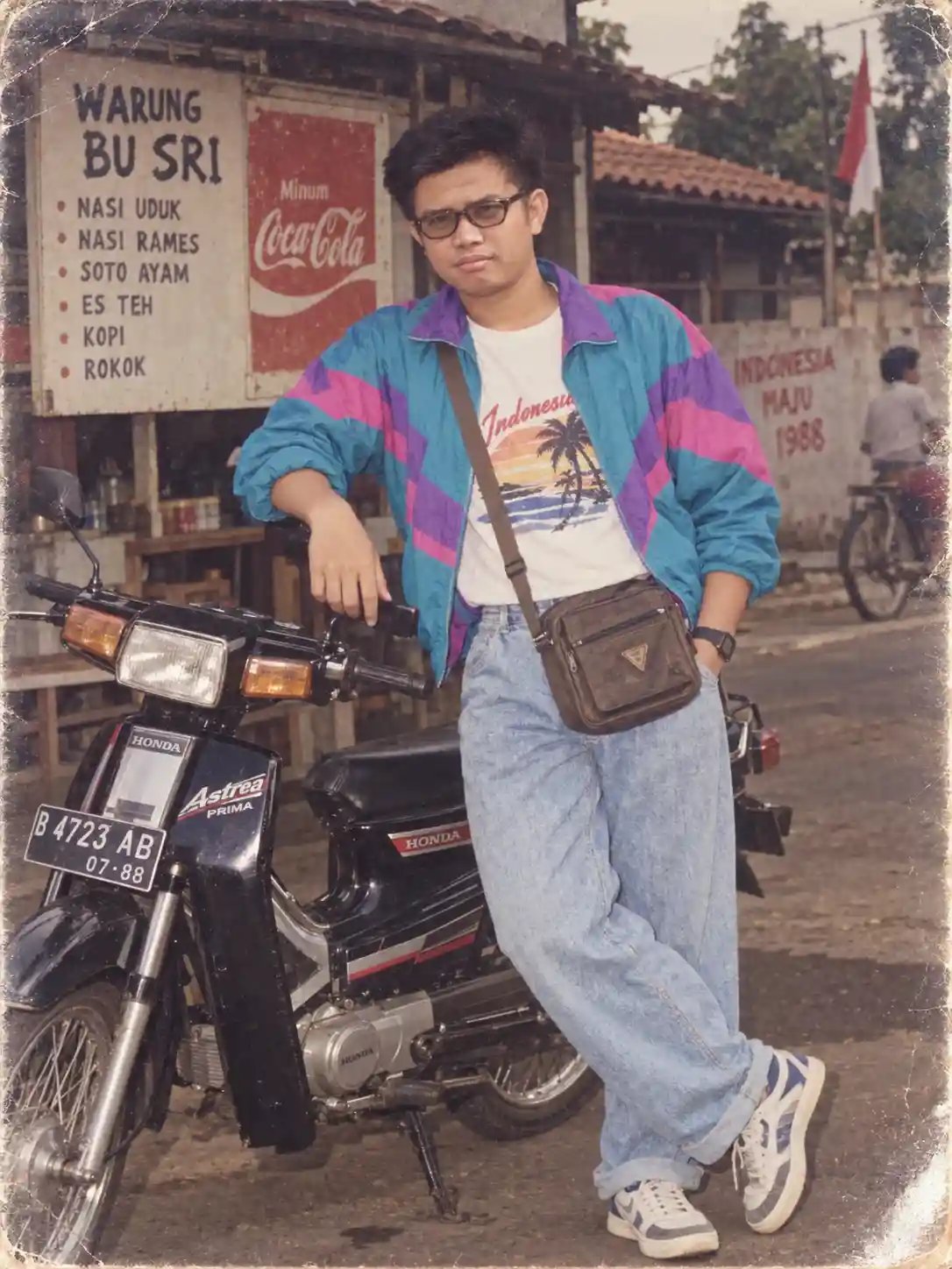 Prompt foto 80-an ChatGPT motor klasik