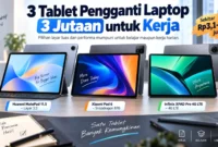 3 Tablet Pengganti Laptop 3 Jutaan untuk Kerja. (Gambar: Ilustrasi AI)