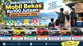Rekomendasi Mobil Bekas Rp100 Jutaan untuk Keluarga 2026, Irit BBM, Nyaman, dan Cocok untuk Perjalanan Jauh. (Gambar: Ilustrasi AI)