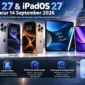 iOS 27 dan iPadOS 27 Meluncur 14 September, Cek Daftar iPhone dan iPad yang Kebagian Update. (Gambar: Ilustrasi AI)