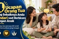 4 Ucapan Orang Tua yang Sebaiknya Anda Hindari saat Berbicara dengan Anak. (Gambar: Ilustrasi AI)