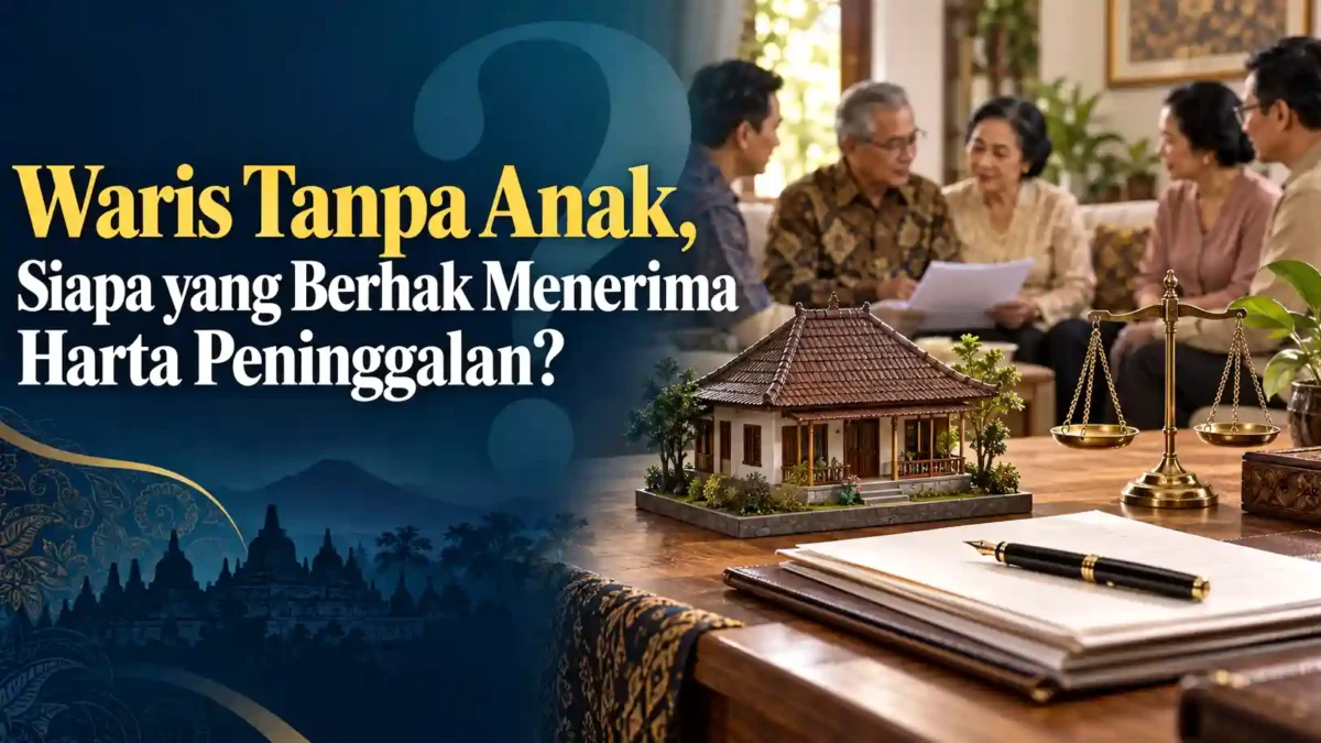 Waris Tanpa Anak, Siapa yang Berhak Menerima Harta Peninggalan?. (Gambar: Ilustrasi AI)