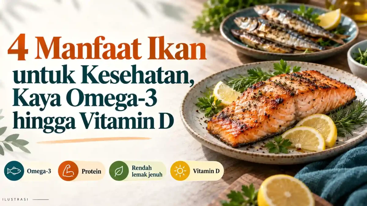 4 Manfaat Ikan untuk Kesehatan. (Gambar: Ilustrasi AI)