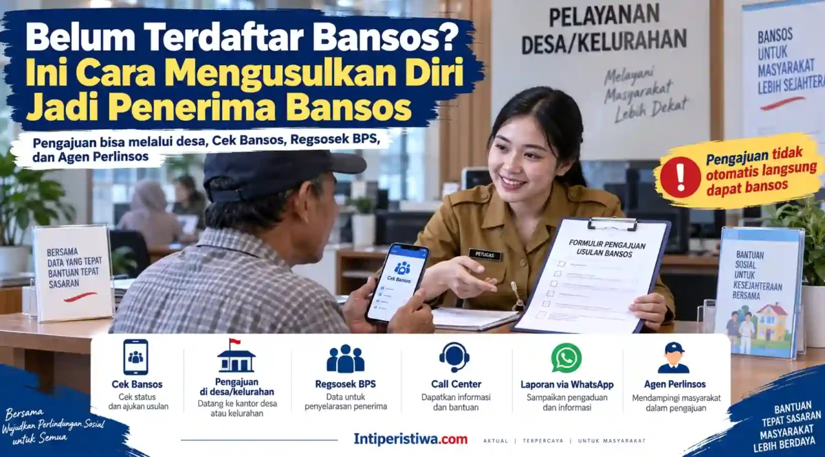 Belum Terdaftar Bansos? Ini Cara Mengusulkan Diri Jadi Penerima Bansos. (Gambar: Ilustrasi AI)