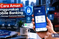 11 Cara Aman Menggunakan Mobile Banking untuk Menjaga Keamanan Rekening. (Gambar: Ilustrasi AI)