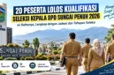 20 Peserta Lolos Kualifikasi Seleksi Kepala OPD Sungai Penuh 2026, Ini Daftarnya. (Gambar: Ilustrasi AI)
