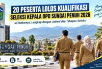 20 Peserta Lolos Kualifikasi Seleksi Kepala OPD Sungai Penuh 2026, Ini Daftarnya. (Gambar: Ilustrasi AI)