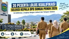 20 Peserta Lolos Kualifikasi Seleksi Kepala OPD Sungai Penuh 2026, Ini Daftarnya. (Gambar: Ilustrasi AI)
