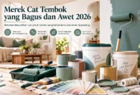 10 Merek Cat Tembok yang Bagus dan Awet 2026, Lengkap dengan Kisaran Harganya. (Gambar: Ilustrasi AI)