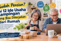 Sudah Pensiun? Ini 12 Ide Usaha Sampingan yang Bisa Dikerjakan dari Rumah. (Gambar: Ilustrasi AI)