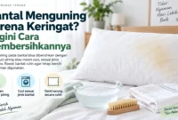 Bantal Menguning karena Keringat? Begini Cara Membersihkannya. (Gambar: Ilustrasi AI)