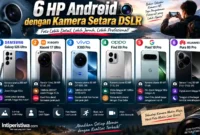 6 HP Android dengan Kamera Setara DSLR. (Gambar: Ilustrasi AI)