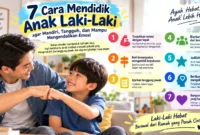 7 Cara Mendidik Anak Laki-Laki agar Mandiri, Tangguh, dan Mampu Mengendalikan Emosi. (Gambar: Ilustrasi AI)