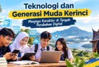 Teknologi dan Generasi Muda Kerinci: Menjaga Karakter di Tengah Perubahan Digital. (Gambar: Ilustrasi AI)