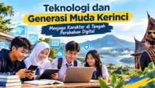 Teknologi dan Generasi Muda Kerinci: Menjaga Karakter di Tengah Perubahan Digital. (Gambar: Ilustrasi AI)
