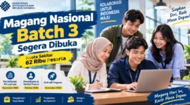 Magang Nasional Batch 3 Segera Dibuka, Kuota Sekitar 62 Ribu Peserta. (Gambar: Ilustrasi AI)