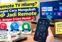 Remote TV Hilang? Begini Cara Mengubah HP Jadi Remote dengan 3 Cara Mudah. (Gambar: Ilustrasi AI)