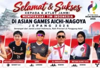 Enam Atlet Jambi di Asian Games 2026 Perkuat Indonesia, Ini Daftarnya. (Foto: koni/infojambi)