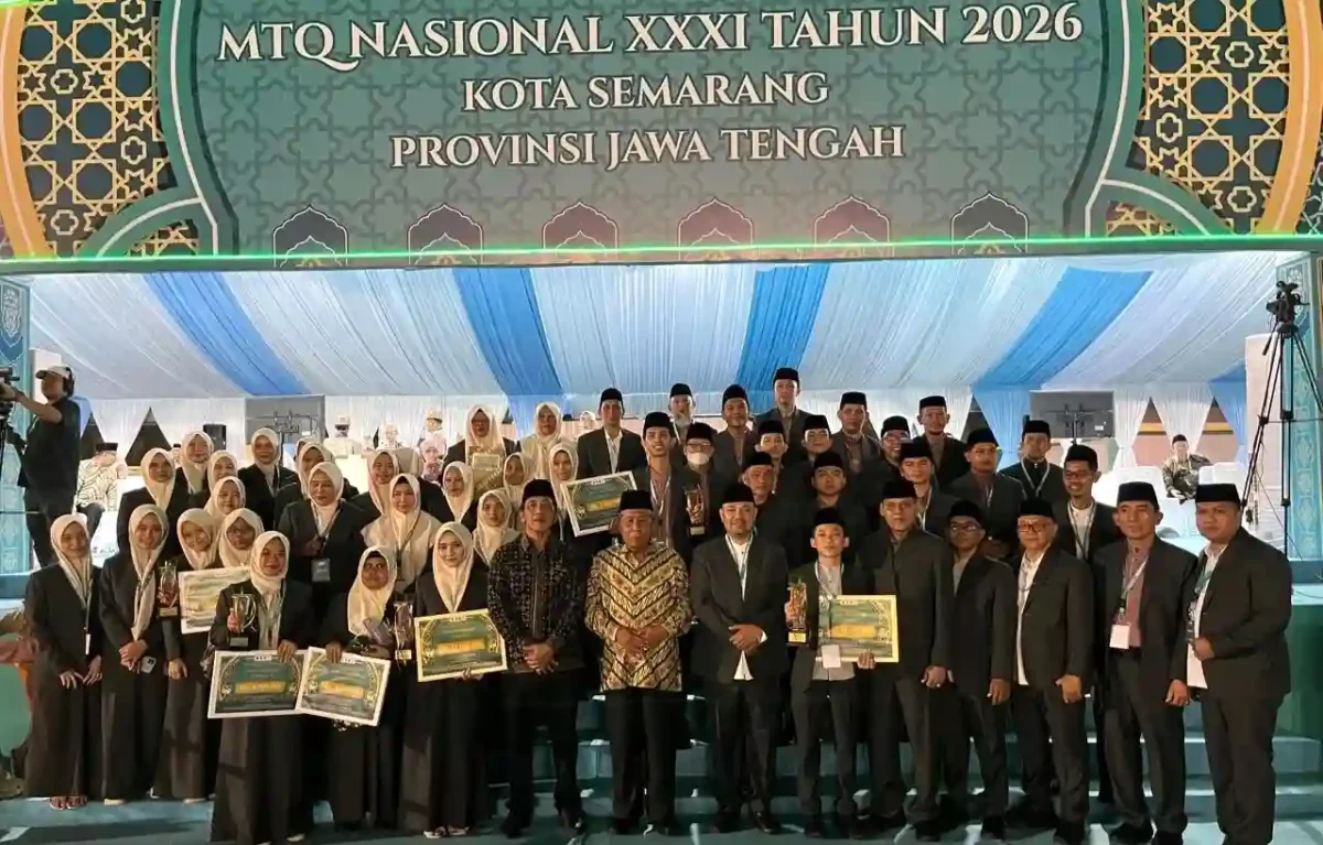 Prestasi Jambi di MTQ Nasional XXXI 2026 Meningkat, Kini Tempati Peringkat 13 Nasional. (Foto: swarajambi)