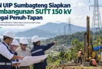 PLN UIP Sumbagteng Siapkan Pembangunan SUTT 150 kV Sungai Penuh-Tapan. (Gambar: Ilustrasi AI)