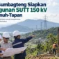 PLN UIP Sumbagteng Siapkan Pembangunan SUTT 150 kV Sungai Penuh-Tapan. (Gambar: Ilustrasi AI)